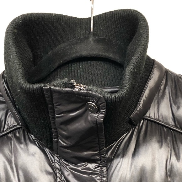 Bernardo Black Full Zip Snap Button Long Puffer Jacket Womens Size XS - Picture 4 of 16